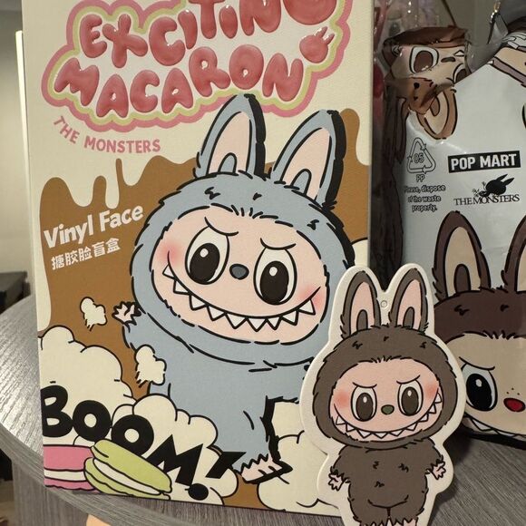 Pop Mart Labubu Exciting Macaron Series - Sesame Bean - Picture 2 of 5